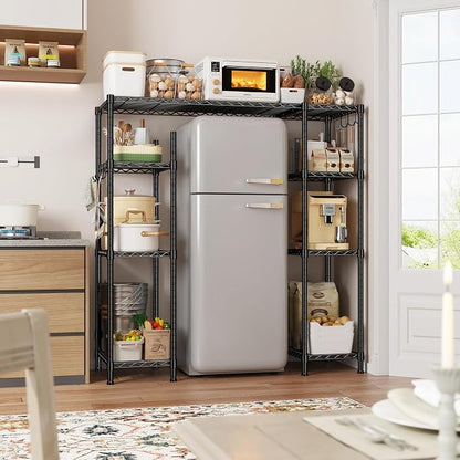 REIBII Mini Fridge Shelf with Storage, 4-Tier Adjustable Shelves, 665 lbs | - Image 4
