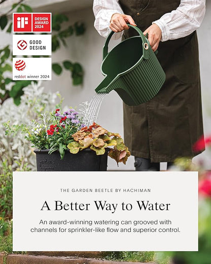 Hachiman Large Watering Can - 5 L Plant Watering Can - Hands-Free Filling - 15" - Image 2
