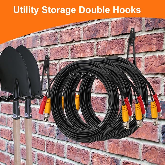 Wall Mounted Garage Hooks Tool Organizer, 10 Inch Garage Storage Hook Heavy - Image 6