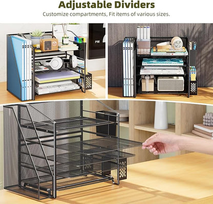 Simple Trending 5-Tier Desk File Organizer - Image 6