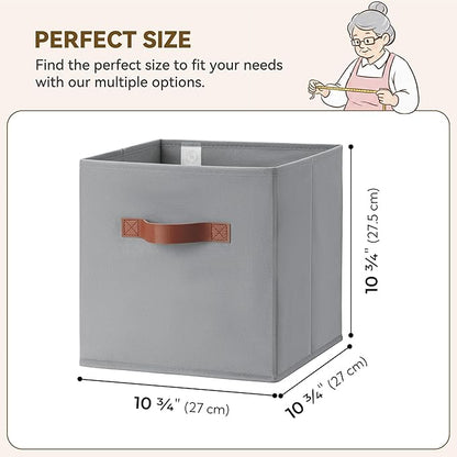 GRANNY SAYS 11 Inch Cube Storage Bins, 6 Pack Foldable Cube Storage Organizer - Image 3