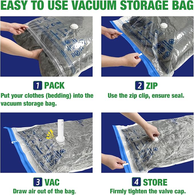 Travel Vacuum Bags with Electric Pump, Vacuum Travel Bags - Image 3