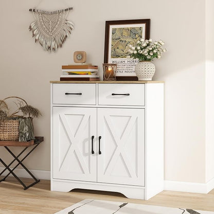 Panana Sideboard 2 Drawers 2 Doors Entryway Storage Cabinet Living Room - Image 8