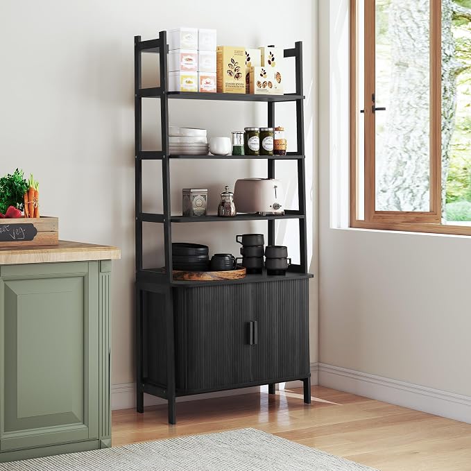 4-Tier Bookshelf, Tall Bookcase - Image 8