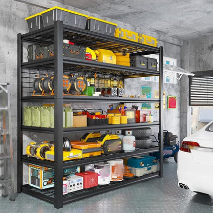 REIBII 84" H Garage Shelving, 6-Tier Storage Shelves Heavy Duty Loads 3500LBS - Image 9