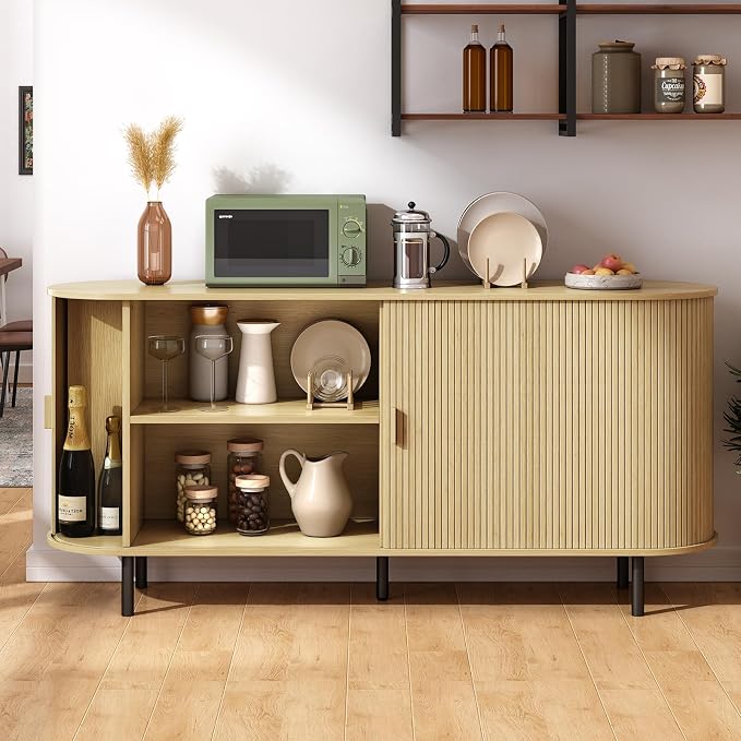 63" Sideboard Buffet Cabinet - Image 4