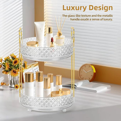 360 Rotating Makeup Organizer for Vanity, Adjustable Perfume Organizer for - Image 3