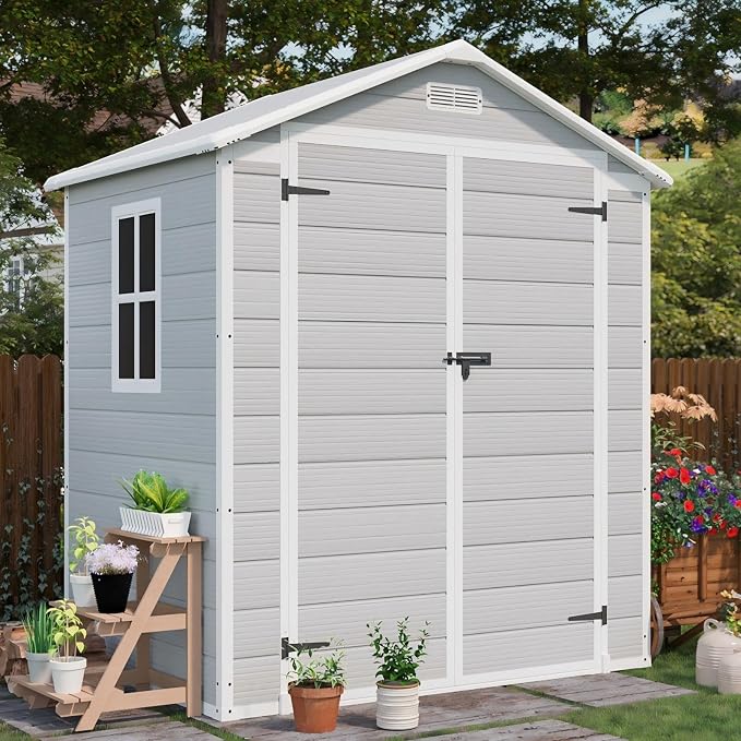 Patiowell 6 x 4 FT Resin Outdoor Storage Shed - Image 3