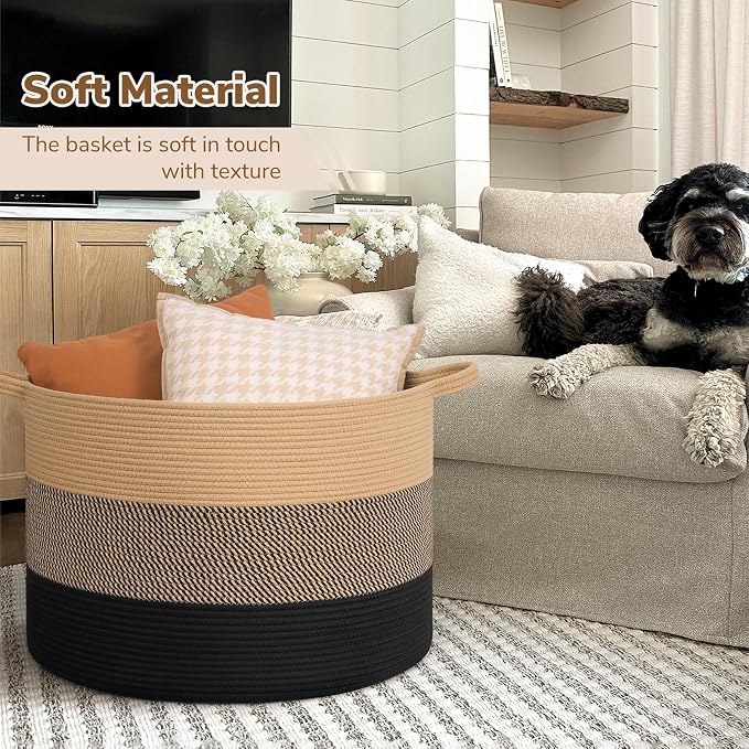 INDRESSME 115L Extra Large Blanket Basket - Image 6
