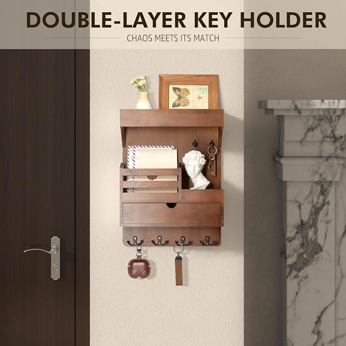 Rebee Vision Farmhouse Key Holder Wall Mount - Image 4