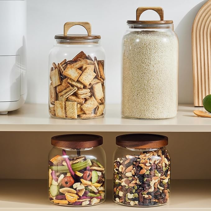 Sweejar Glass Jars for Laundry Room Organization, 90 ounce Laundry Pods - Image 9