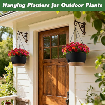 4-Piece Set of 8-Inch Hanging Planters - Image 5