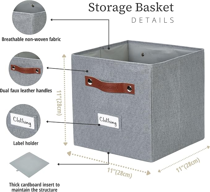 DECOMOMO Storage Bins, Cube Storage Bin - Image 3