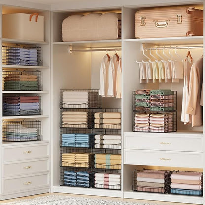 JKsmart 5-Tier Stackable Closet Organizers and Storage Shelves, Extend Clothing - Image 2