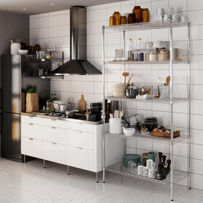 21" Deep x 42" Wide x 86" Height Wire Shelving Kit | 5-Tier | NSF Commercial - Image 8