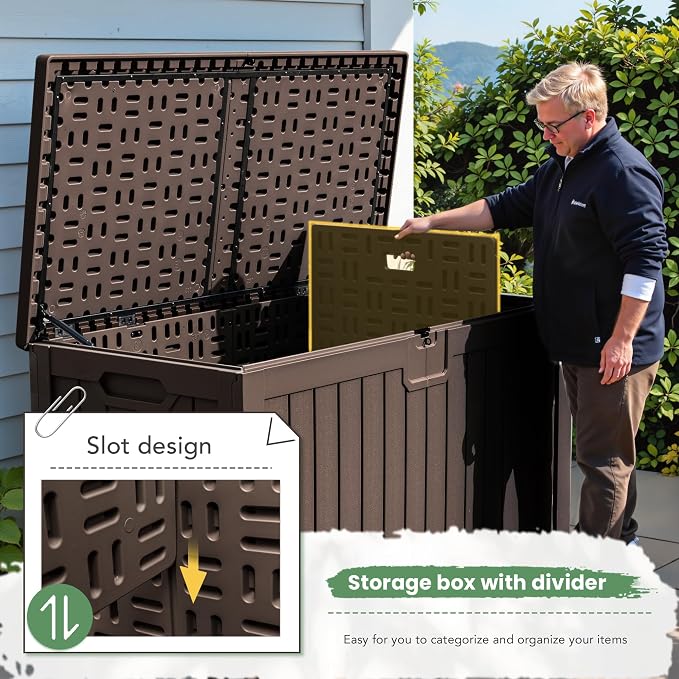 Greesum 230 Gallon HDPE Outdoor Storage Box - Image 4