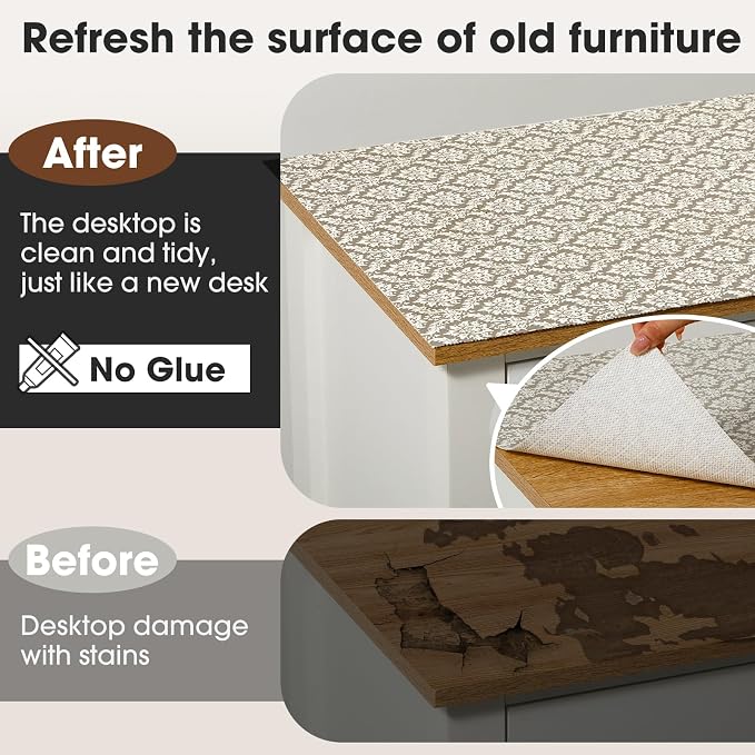 Drawer and Shelf Liner, Non-Slip Kitchen Cabinet Liners Non-Adhesive Thick - Image 8