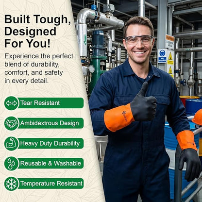 Gastody™ - Chemical Resistant Gloves, Heavy Duty Safety Work Gloves, Resist Acid - Image 5