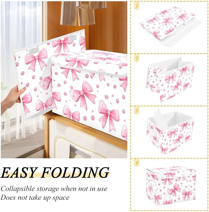 Bows and Polka Dots Storage Bins - Image 4