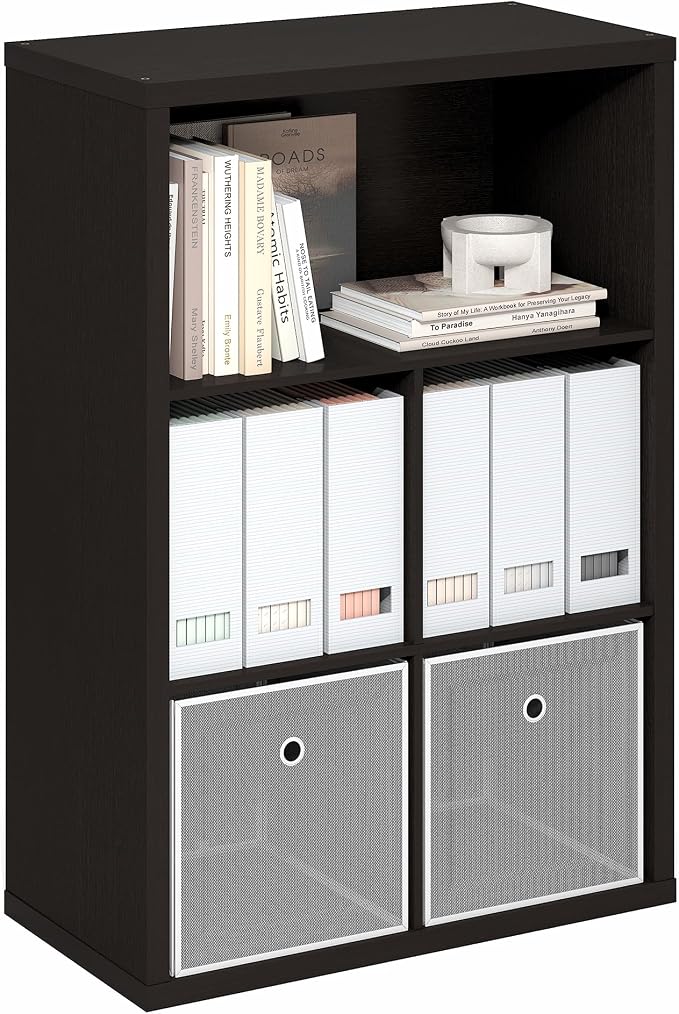 5-Cube Bookcase, Cube Storage Organizer Bookshelf, Book Shelf - Image 5