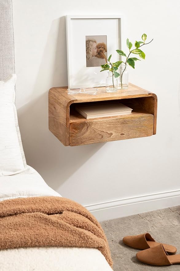 Kate and Laurel Kato Transitional Wood Floating Side Table - Image 2