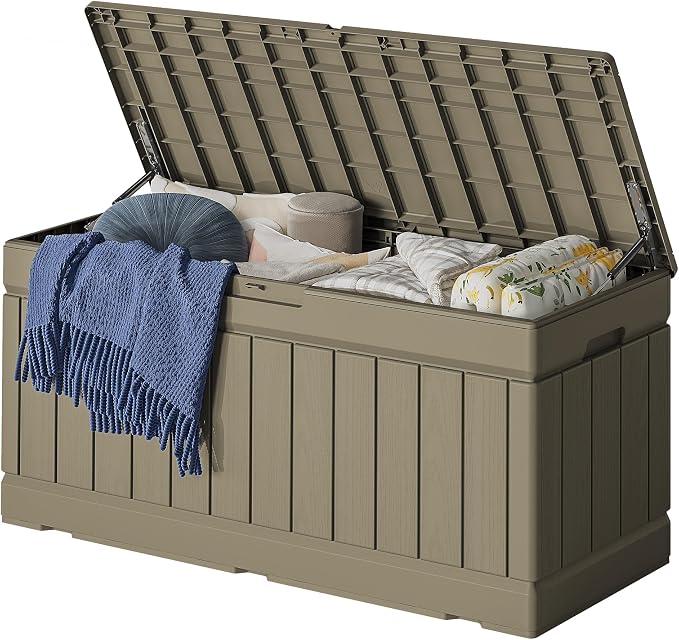 78 Gallon Deck Box Outdoor Indoor Waterproof Storage Box by Acurax
