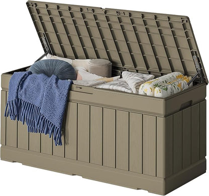 78 Gallon Deck Box Outdoor Indoor Waterproof Storage Box by Acurax