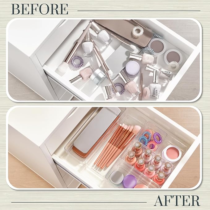 STORi SimpleSort Drawer Organizer Bins 6 pc Set, Bathroom Organizers and Storage - Image 6