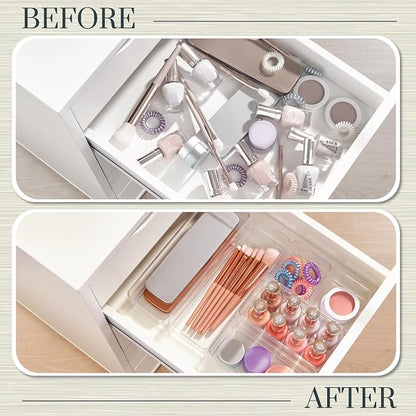 STORi SimpleSort Drawer Organizer Bins 6 pc Set, Bathroom Organizers and Storage - Image 6