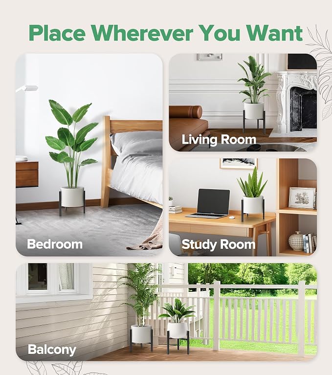 2 Pack Plant Stand Indoor Adjustable, Metal Modern Indoor Plant Stand, Heavy - Image 5