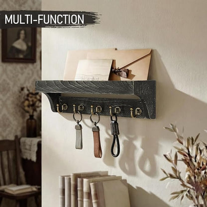 Rebee Vision Farmhouse Key Holder Wall Mount – Rustic Key Holder - Image 4