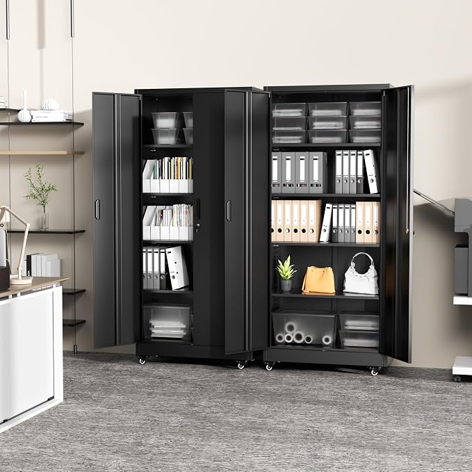 Greenvelly Metal Garage Storage Cabinet - Image 8