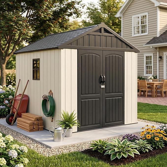 Devoko 8 x 8 FT Plastic Storage Shed by DEVOKO