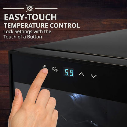 Ivation 12 Bottle Compressor Wine Cooler Refrigerator w/Lock | Large - Image 3