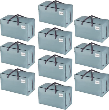VENO 10 Pack Moving and Storage Bags, Heavy Duty, Alternative to Moving Boxes by Veno