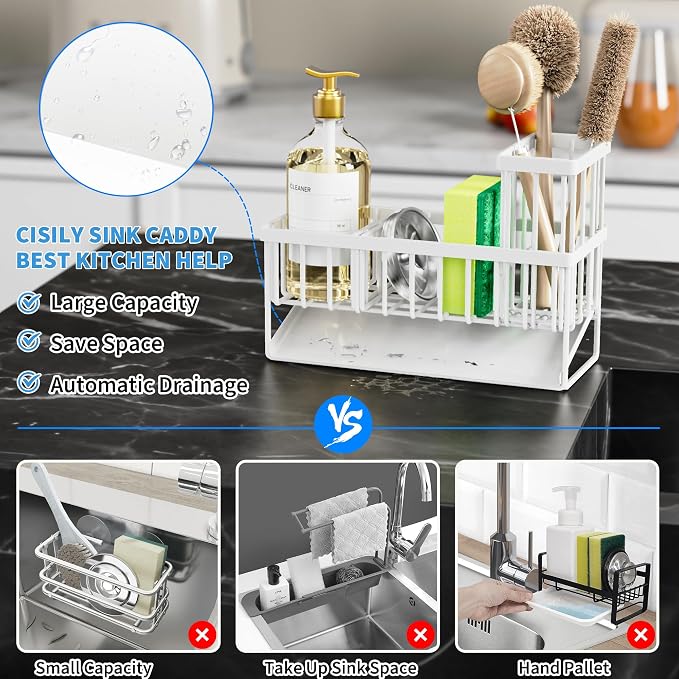 Cisily Sink Caddy Sponge Holder - Image 2