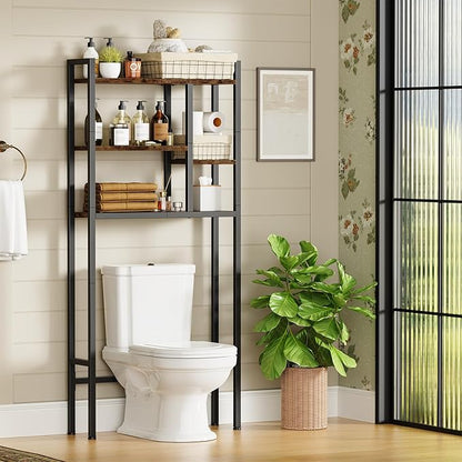 Asgolion Over-The-Toilet Storage Rack, 3-Tier Bathroom Shelves Over Toilet | - Image 4