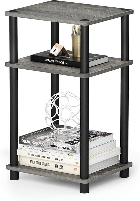 Furinno JUST Side Table, 3-Tier End Table, Open Shelves Night Stand, Bedside by Furinno-FitsYourSpaceFitsYourBudget