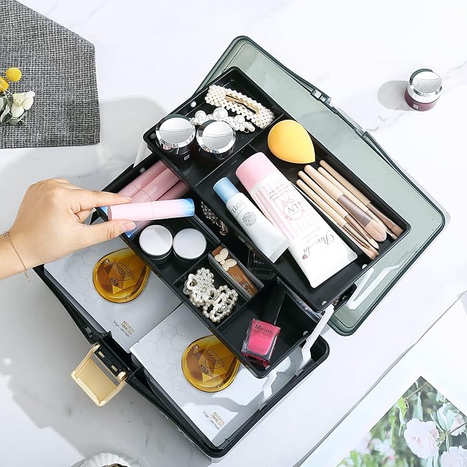 12'' Three-Layer Clear Plastic Storage Box/Tool Box - Image 6