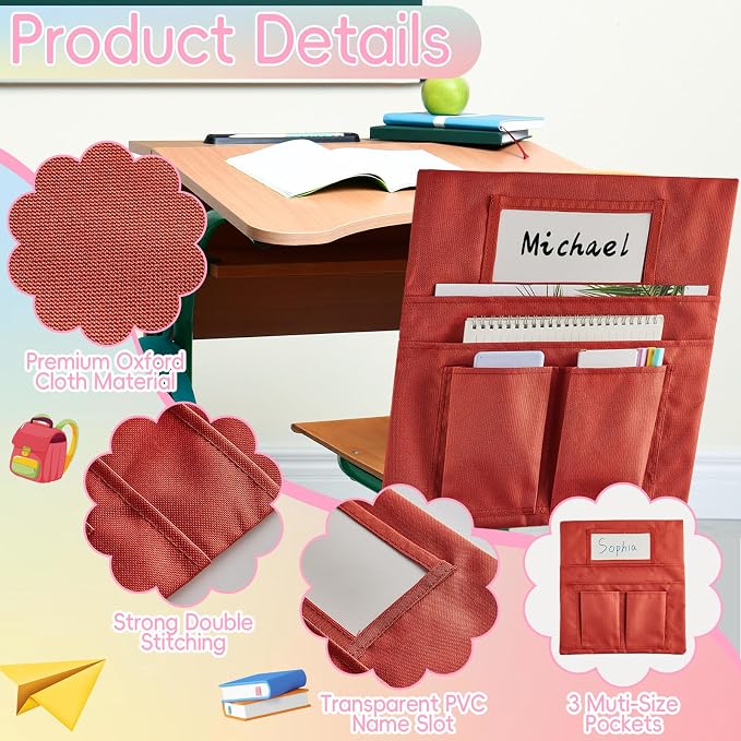 gisgfim 24 Pcs Small Chair Pockets - Image 3