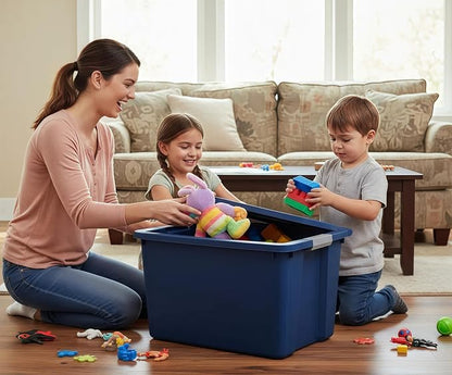34 Gallon Heavy-Duty Wheeled Storage Bin - Image 9