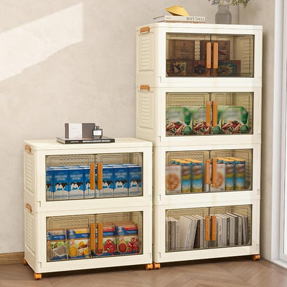 Plastic Stackable Storage Bins by Unknown