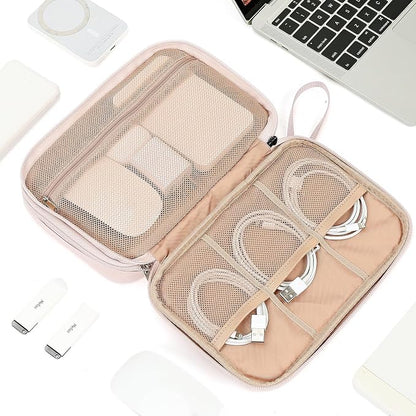 NISHEL Travel Cord Organizer Case, Double Layers Tech Electronic Bag, Essentials - Image 7