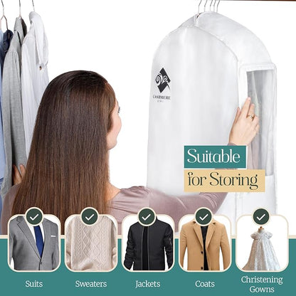 Premium 40” Short Cotton Garment Bag - Image 7