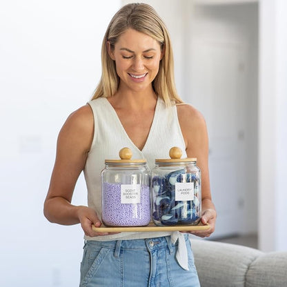 Glass Laundry Jars with Airtight Lids - Image 9