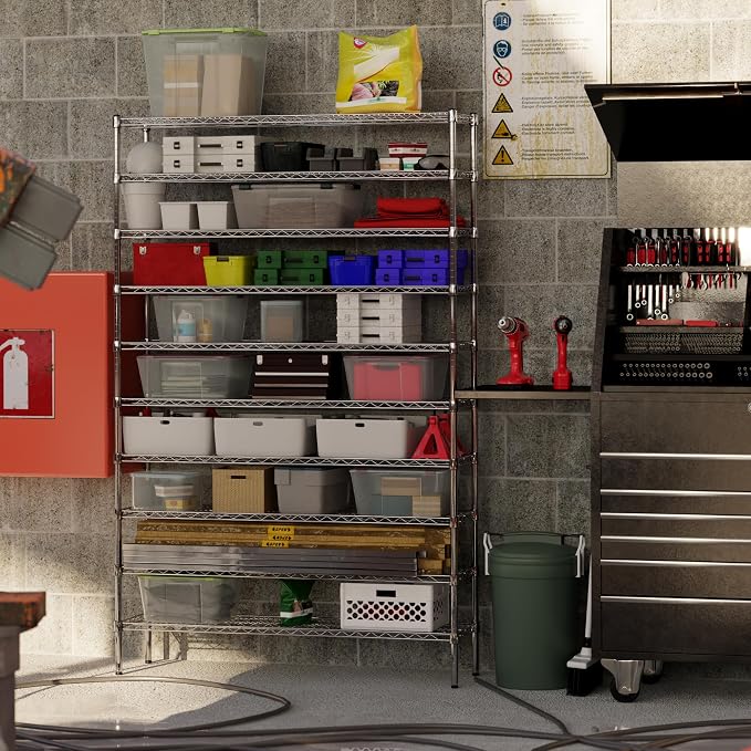 14" Deep x 54" Wide x 86" Height x Wire Shelving Kit | 10-Tier | NSF Commercial - Image 6