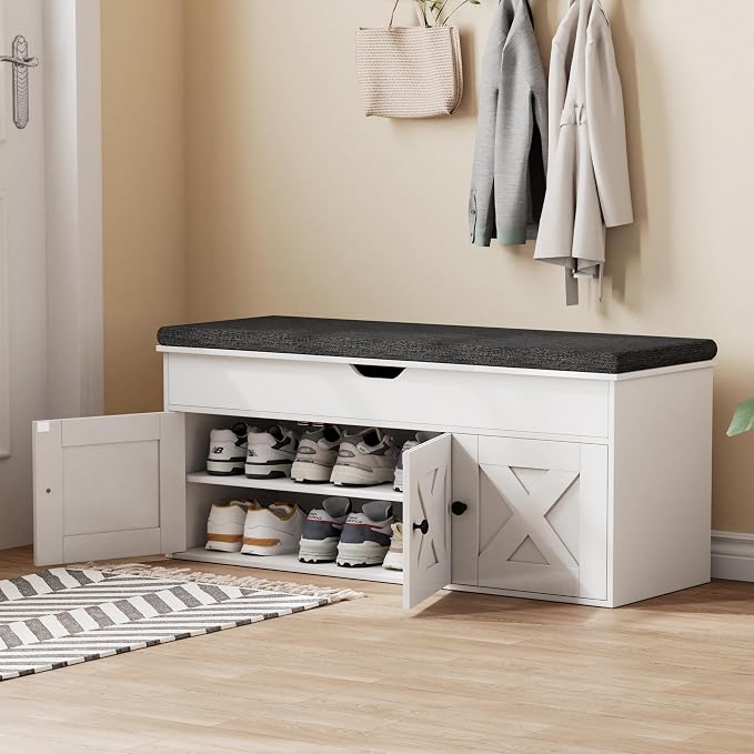 Homleke Shoe Storage Bench - Image 8