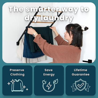 Wall Mounted Drying Rack – Foldable Laundry Drying Rack - Image 4