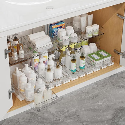 Attelite Makeup Organizer 2-Tier Makeup Storage Cosmetics Organizer - Image 6