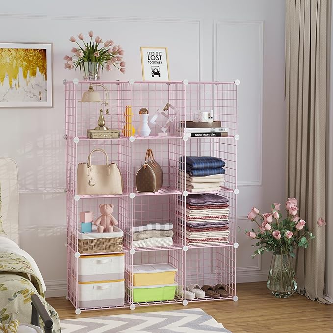 C&AHOME Wire Cube Storage, 12 - Image 2